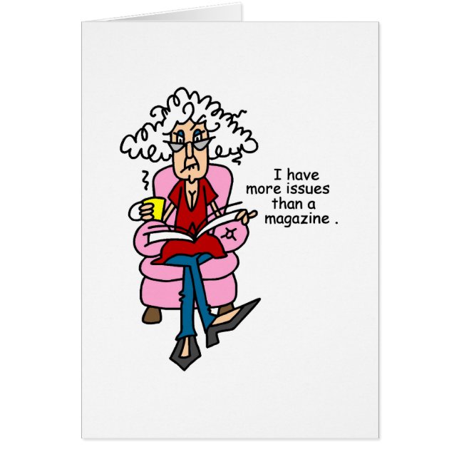 Cartão Mais problemas do que um Humor da Revista (Frente)