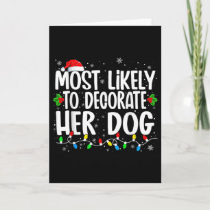 Cartão Mais Propensa a Decorar a Família do Cachorro no N