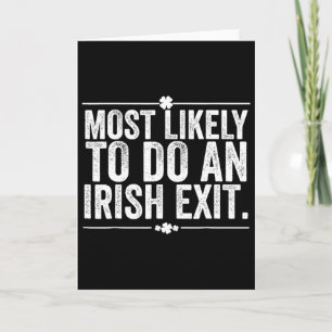 Cartão Mais Propenso a Fazer um Adeus Irlandês 3