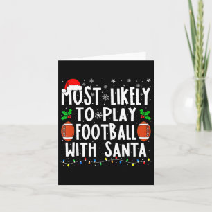 Cartão Mais Propenso a Jogar Futebol com o Papai Noel Fam