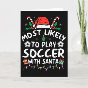 Cartão Mais Propenso a Jogar Futebol com o Papai Noel Fam