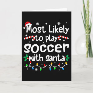 Cartão Mais Propenso a Jogar Futebol com o Papai Noel Nat