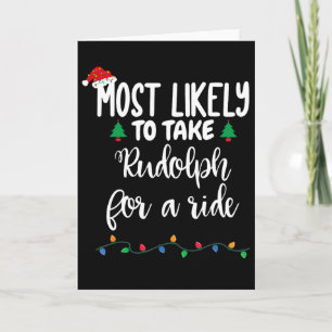 Cartão Mais Propenso a Levar Rudolph para um Passeio Dive
