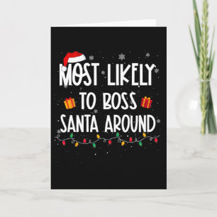 Cartão Mais Propenso a Mandar no Papai Noel no Natal Fun