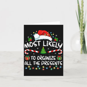 Cartão Mais Propenso a Organizar Todo o Natal da Família