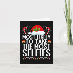 Cartão Mais propenso a tirar mais selfies família natal