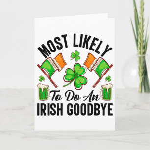 Cartão Mais Provável De Fazer Um Bom Irlandês8 