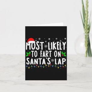 Cartão Mais Provável De Peidar No Colo De Papai Noel Famí