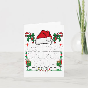 Cartão Mais Provável Ligar Para Papai Noel Natal Família 
