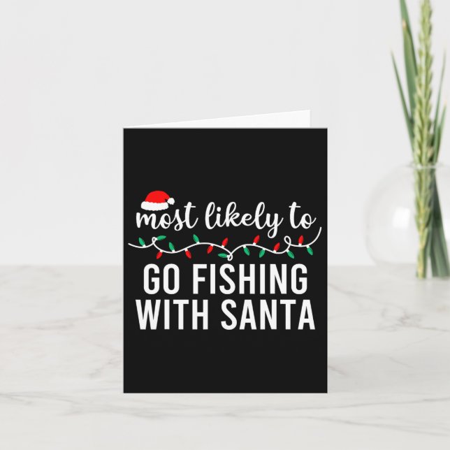Cartão Mais Provável Para Camisas De Natal Que Correspond (Frente)