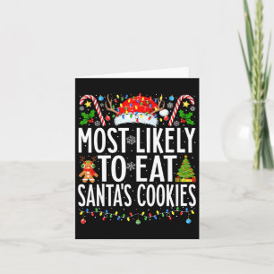 Cartão Mais Provável Para Comer O Chr Da Família Cookies 
