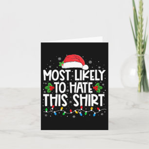 Cartão Mais Provável Para Odiar Este Pijama De Natal Fami