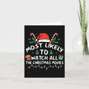 Cartão Mais Provável Para Ver Todos Os Filmes De Natal Fa
