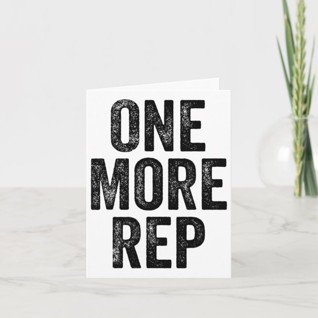 Cartão Mais um Elevador de Peso do Gym Rep (Frente)