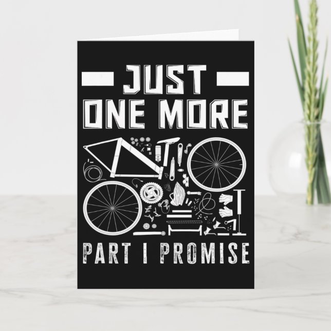 Cartão Mais uma Peça Só, Eu Prometo Entusiasta de Bicicle (Frente)