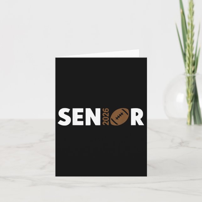 Cartão Mais velho 2026 Futebol Cl Da Graduação 2026 De Vo (Frente)