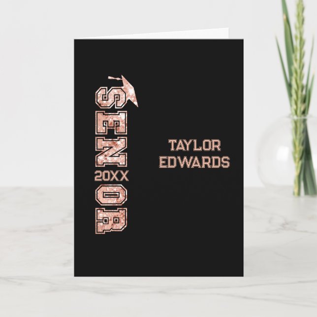 Cartão Mais velho Ano de Formando Formando de Fotografia  (Frente)