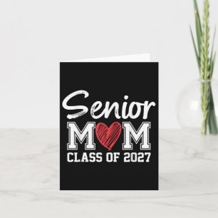 Cartão Mais velho Mãe Cl De Graduação De 2027 Orgulha Mãe