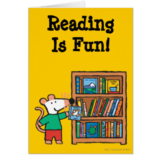 Cartão Maisy e uma estante dos livros