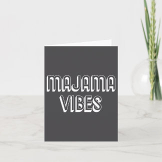 Cartão Majama Vibes - Gujarati Engraçado