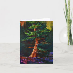 Cartão Majestic Pine Tree Art Card