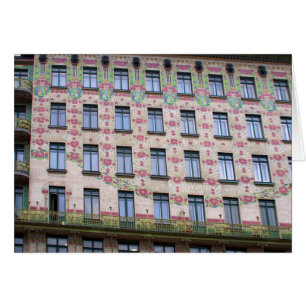 Cartão Majolikahaus Viena Áustria