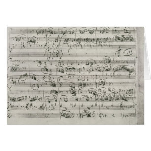 Cartão Major de G para o violino, o cravo e o violoncelo