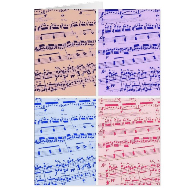 Cartão Major de Música/Estudante/Professor (Frente)