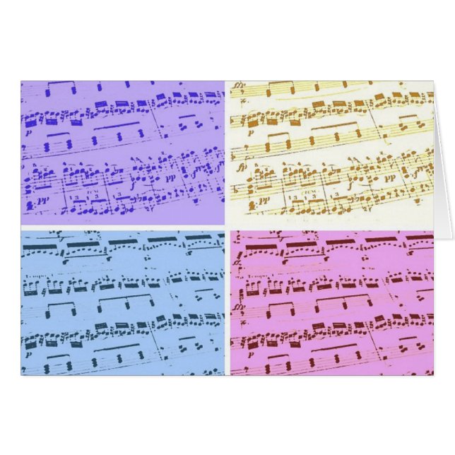 Cartão Major de Música/Estudante/Professor (Frente Horizontal)