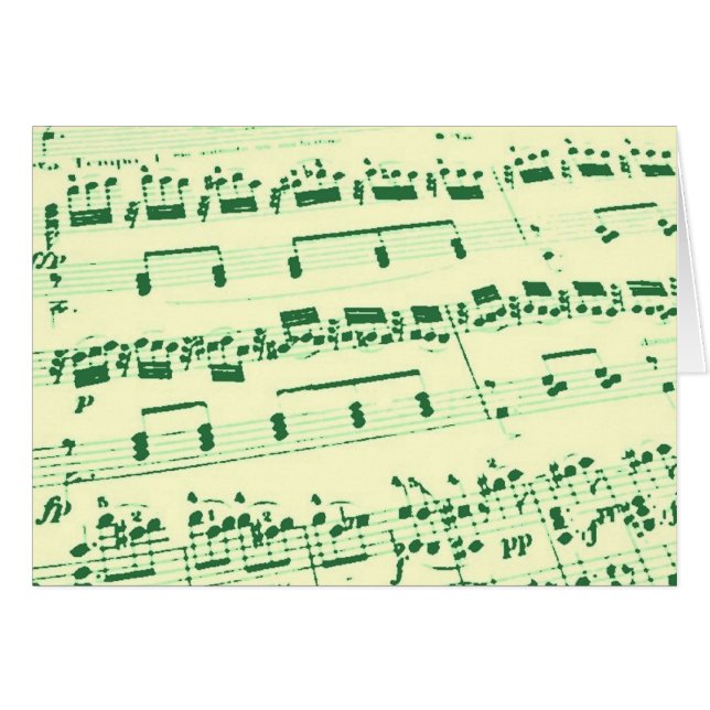 Cartão Major de Música/Estudante/Professor (Frente Horizontal)