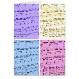 Cartão Major de Música/Estudante/Professor