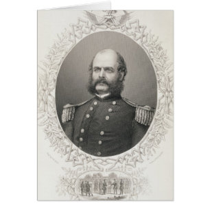 Cartão Major-General Ambrose Everett Burnside