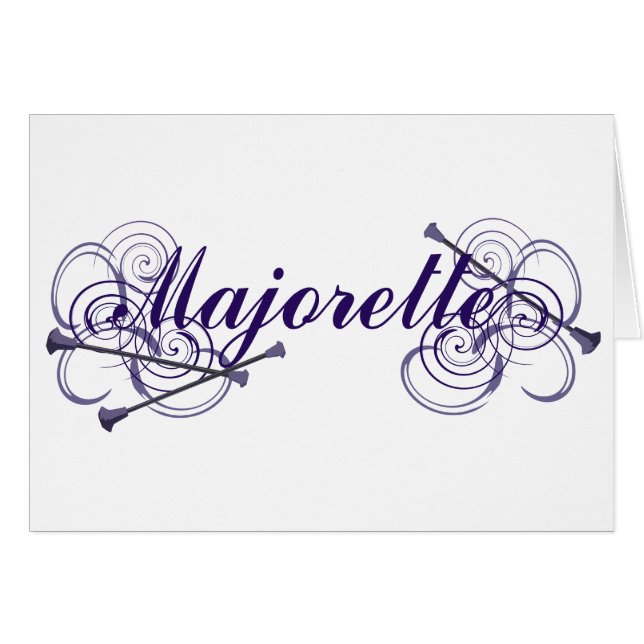 Cartão Majorette (Frente Horizontal)