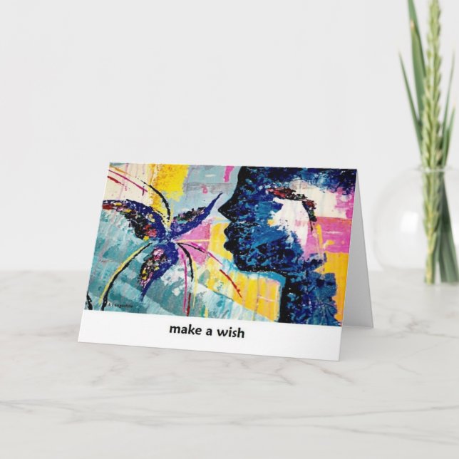 Cartão Make a Wish Art CArd by Augustine (Frente)
