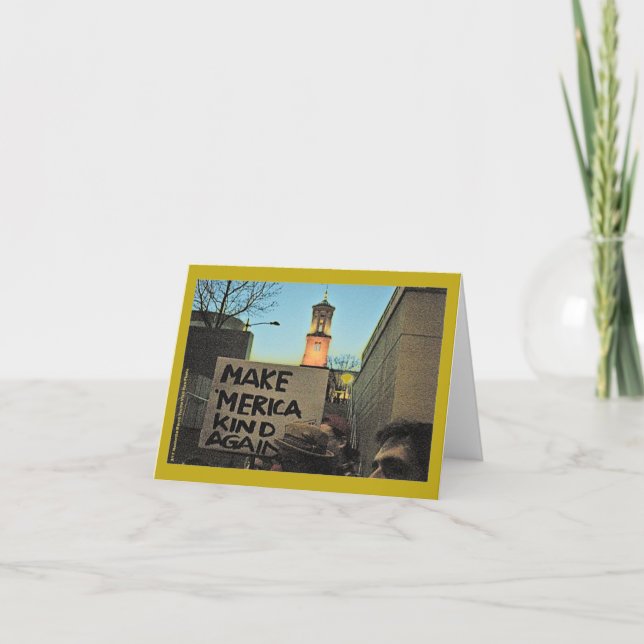 Cartão Make America Kind Again Nashville March (Frente)