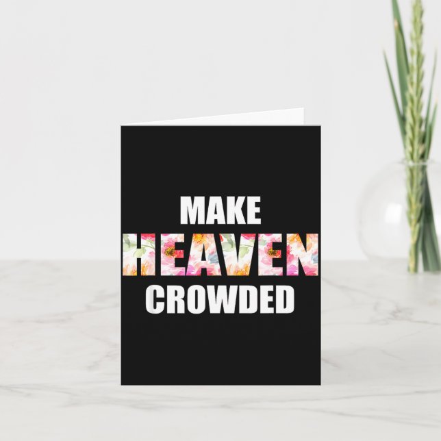 Cartão Make Heaven Crowded Floral Letter _ Christian Fait (Frente)