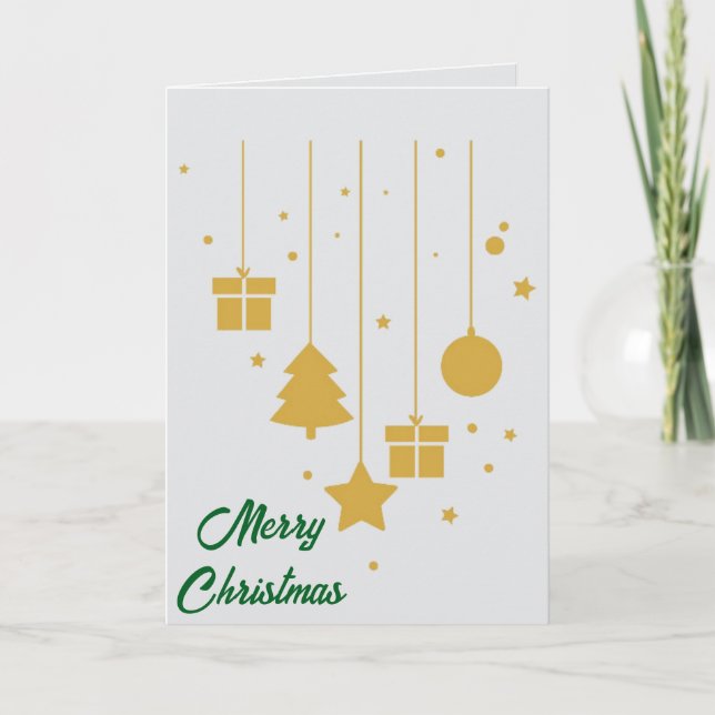 Cartão Make It Yours: Custom Folded Christmas Card (Frente)