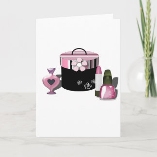 Cartão Make Up Cosmetics Girl