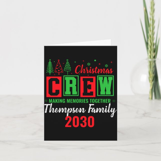 Cartão Making Memories Together Ized Christmas Crew  (Frente)