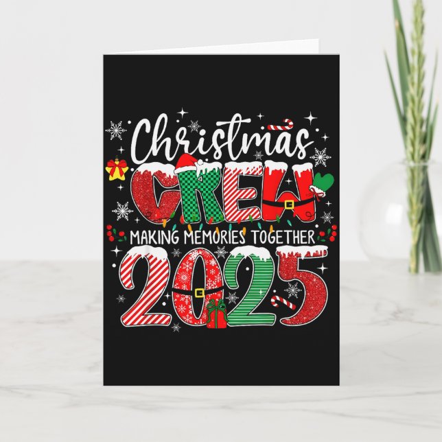 Cartão Making Memories Together Xmas Pajamas Family Chris (Frente)