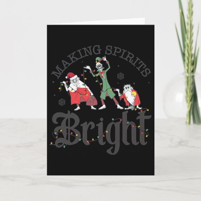 Cartão Making Spirits Bright Christmas Haunted Ghosts  (Frente)