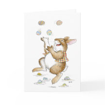 Malabarizando placa de Páscoa do coelho