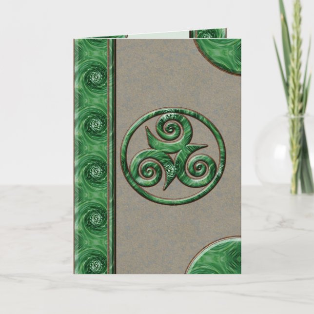 Cartão Malachite Triskel (Frente)