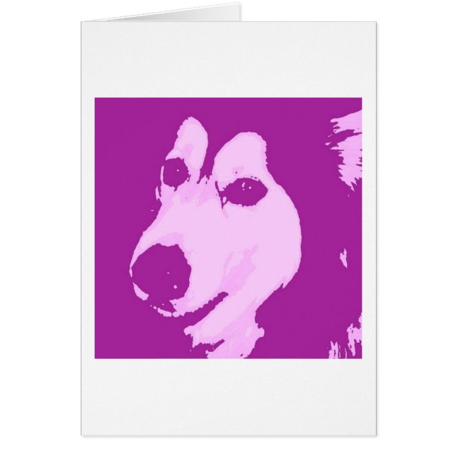 Cartão Malamute (Frente)