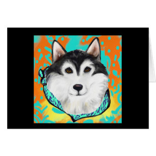 Cartão Malamute do Alasca