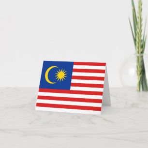 Cartão Malaysia Flag Notecard