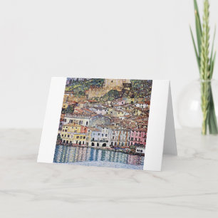 Cartão Malcesina no lago Garda, Gustav Klimt