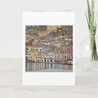 Cartão Malcesine No Lago Garda Por Gustav Klimt