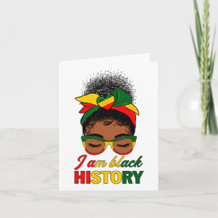 Cartão Maldito Cabelo de Arma Eu Sou História Negra Ameri