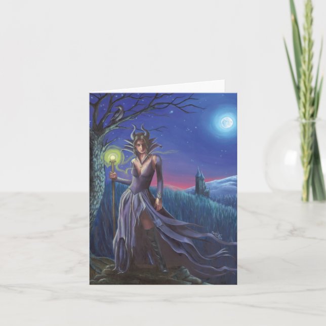 Cartão Maleficent - Notecard (Frente)